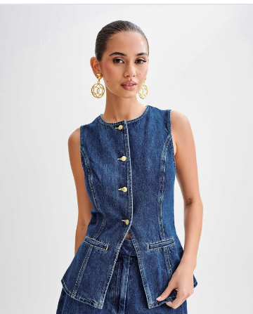 2025 Summer Denim Two-Piece Set
