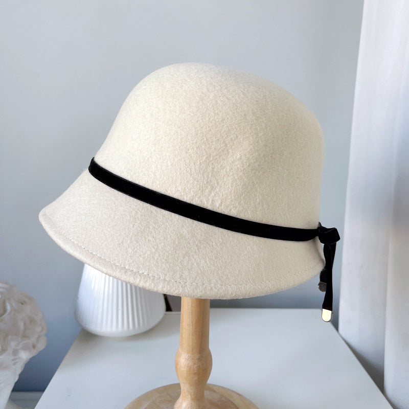 Ladies' Wool Felt Hats with Fine Bow Detail