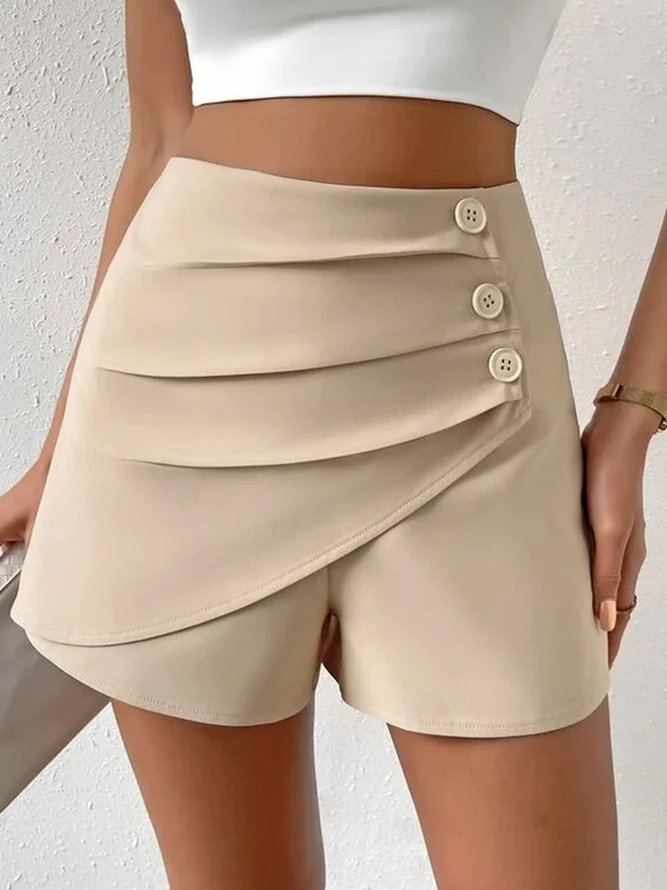Slim Ladies Light Dressed Commuting Shorts