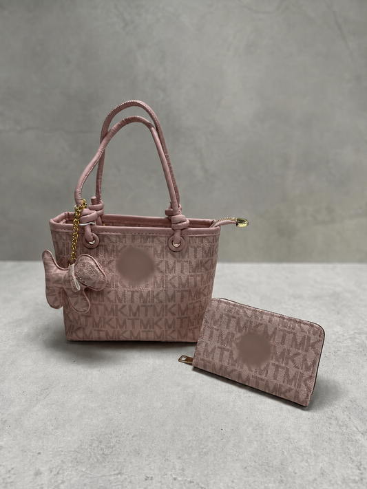 Pink Bag & Purse Set