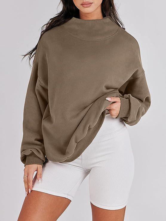 Ladies Oversized Long Sleeve Top