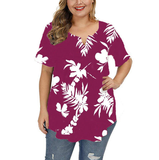 Plus Size Casual Loose Tops for Ladies - Fashion Street