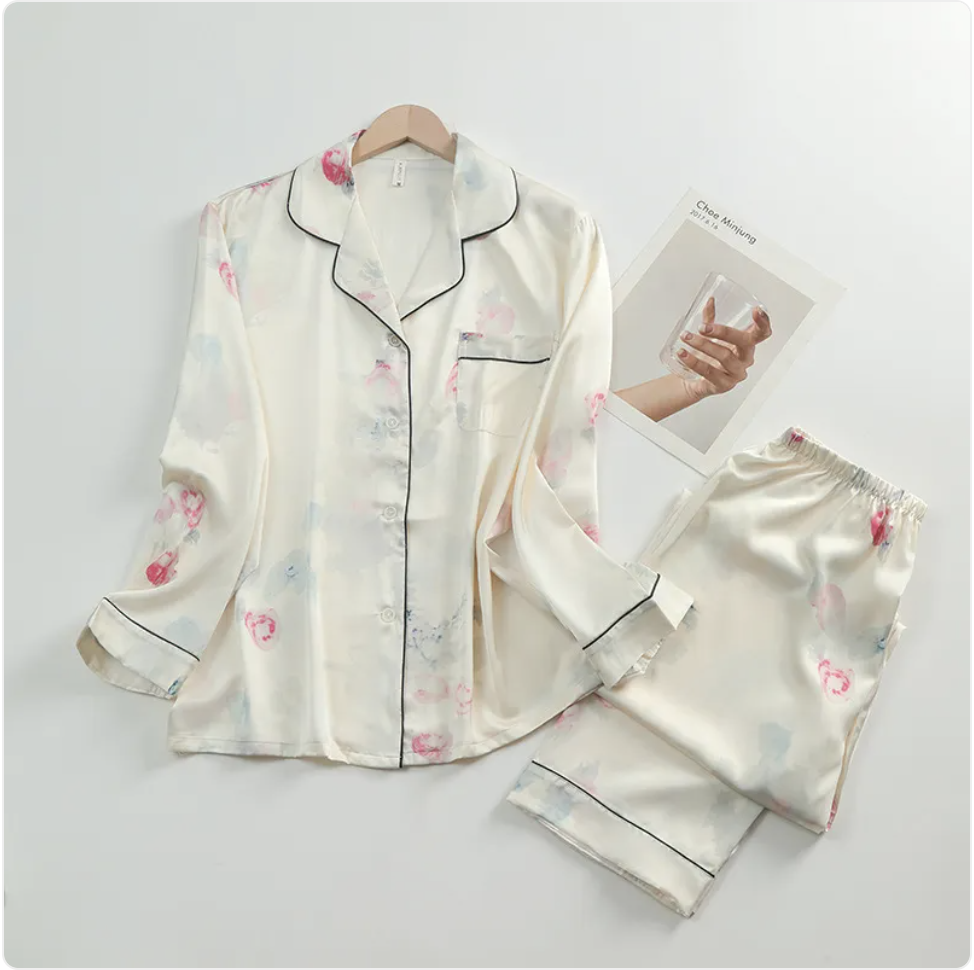 Ladies' Lapel Pajama Set