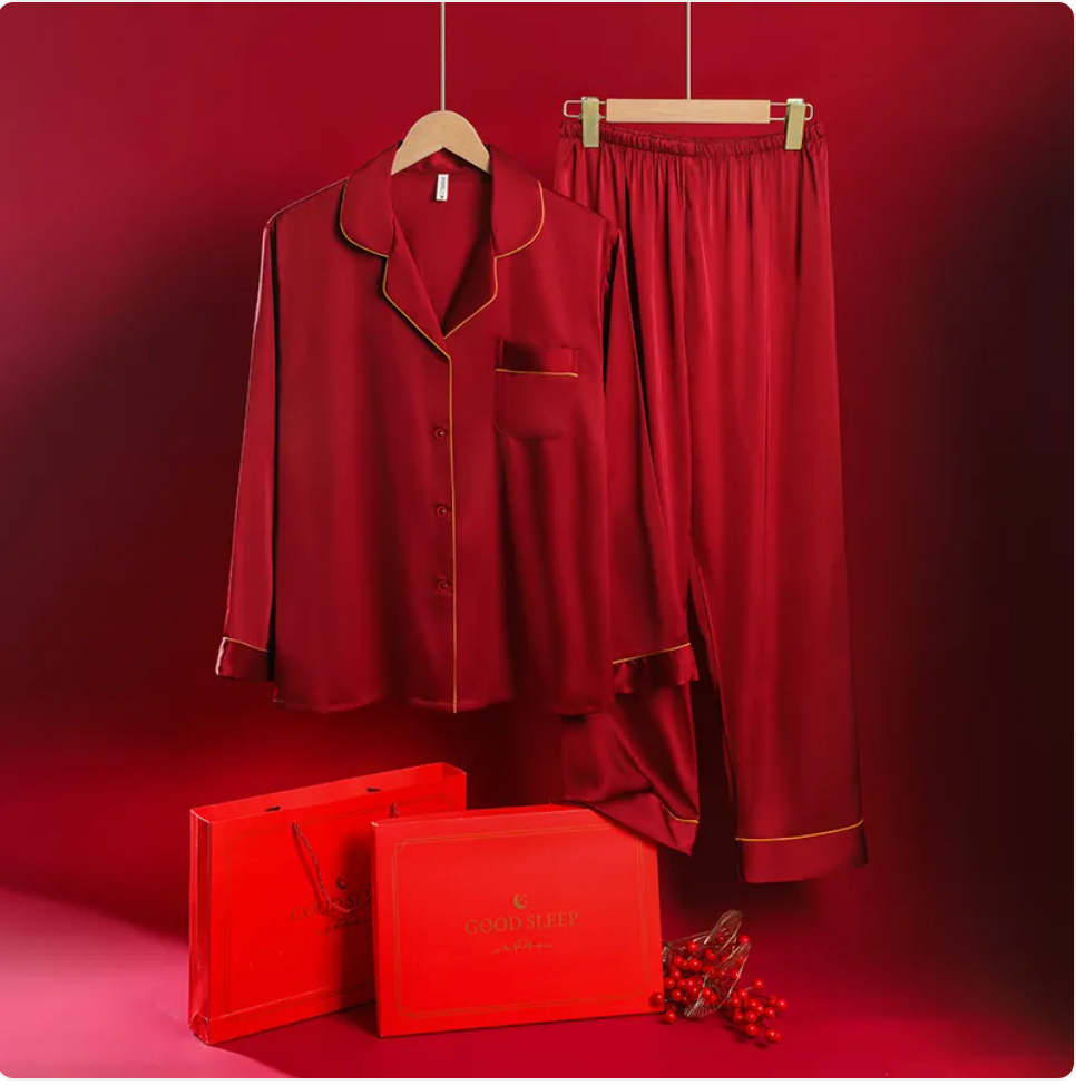 Ladies' Lapel Pajama Set