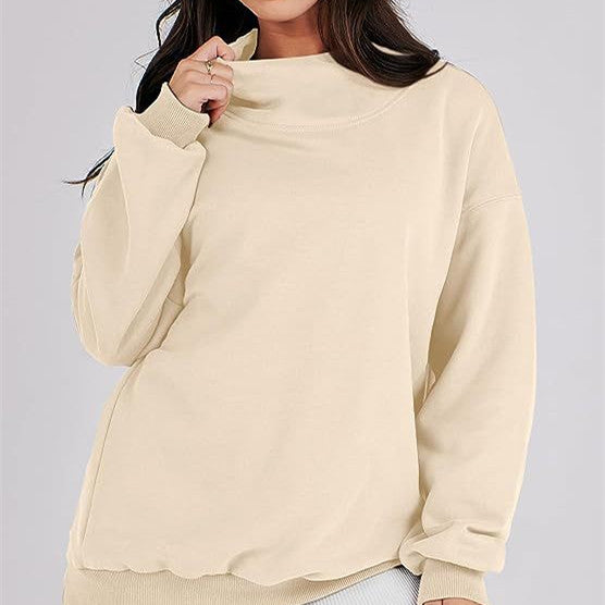 Ladies Oversized Long Sleeve Top